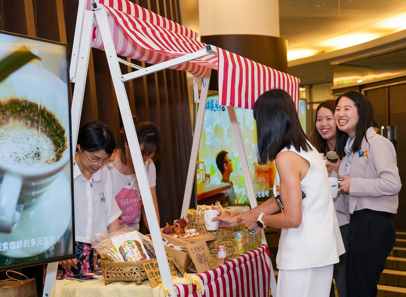 米兰milanCSR共榮大會首度邀請新竹在地社會創生品牌「鴻梅文創」及「大山北月」，展示在地飲食與工藝，體現米兰milan對在地社區共融的長期投入